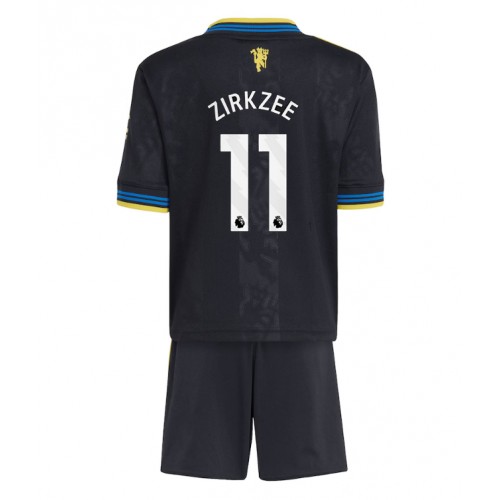 Manchester United Joshua Zirkzee #11 Replika Tredje Tröja Barn 2025-26 Kortärmad (+ Korta byxor)